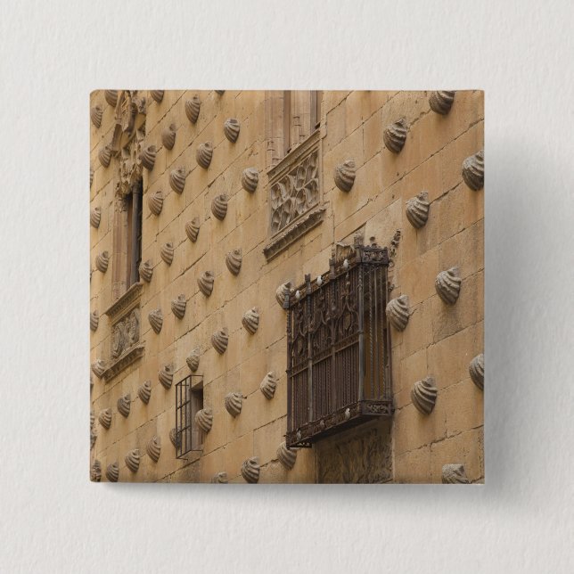 Bóton Quadrado 5.08cm Casa de las Conchas, Casa das Conchas (Frente)