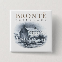 Bóton Quadrado 5.08cm Casa Parsonage dos Brontes