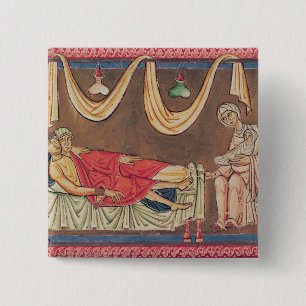 Bóton Quadrado 5.08cm Casamento de Hosea e da prostituta