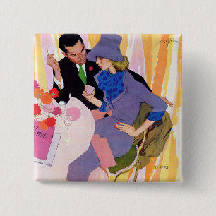 Bóton Quadrado 5.08cm Casamento Não É Para Mim