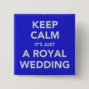 Bóton Quadrado 5.08cm Casamento real - Kate & William - 29 de abril de 2