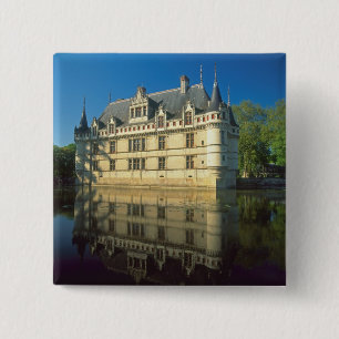 Bóton Quadrado 5.08cm Castelo de Azay-le-Rideau, Indre-et-Loire,