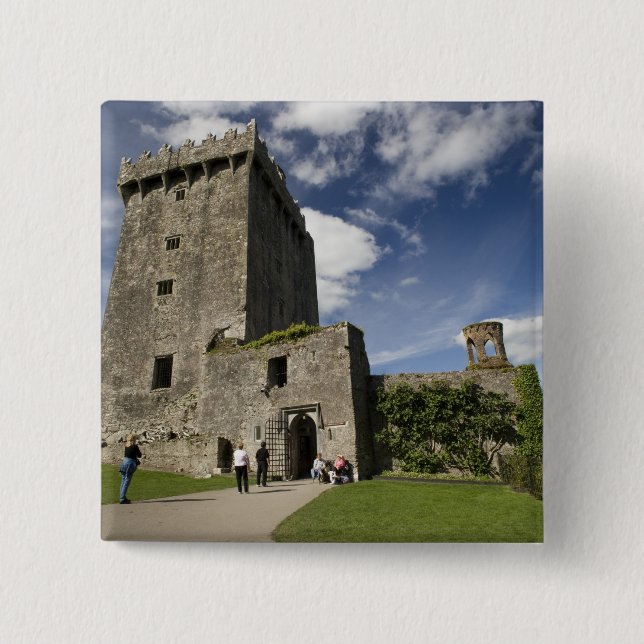 Bóton Quadrado 5.08cm Castelo de Blarney, Irlanda (Frente)