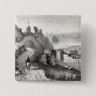 Bóton Quadrado 5.08cm Castelo de Hastings do Revd W