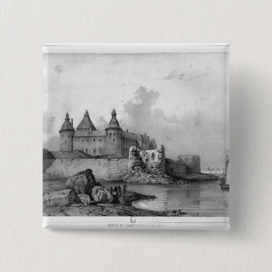 Bóton Quadrado 5.08cm Castelo de Kalmar