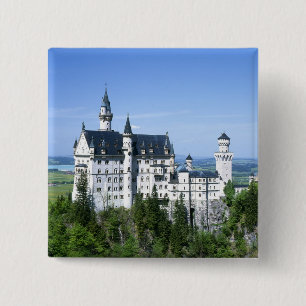 Bóton Quadrado 5.08cm Castelo de Neuschwanstein