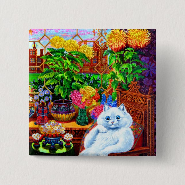 Bóton Quadrado 5.08cm Cat College Master (Frente)