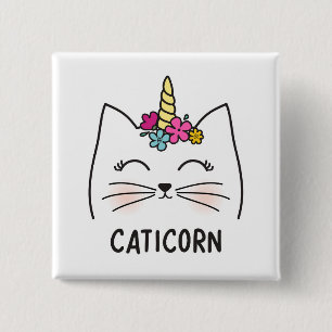 Bóton Quadrado 5.08cm Caticorn