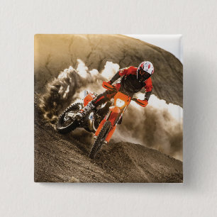Bóton Quadrado 5.08cm Cavaleiro Motocross