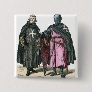 Bóton Quadrado 5.08cm Cavaleiros da ordem de St John