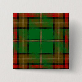 Bóton Quadrado 5.08cm Caven County Irish Tartan