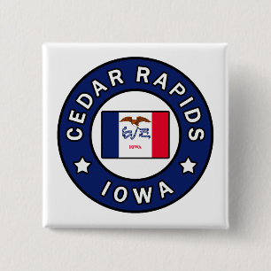 Bóton Quadrado 5.08cm Cedar Rapids Iowa