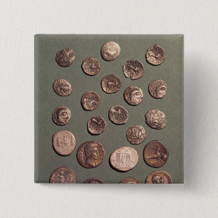 Bóton Quadrado 5.08cm Céltico da seleção e moedas romanas encontrados