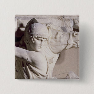 Bóton Quadrado 5.08cm Cena de batalha, c.169