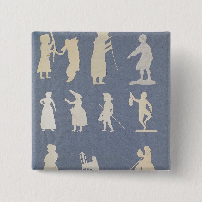 Bóton Quadrado 5.08cm Cena do gênero (Frente)