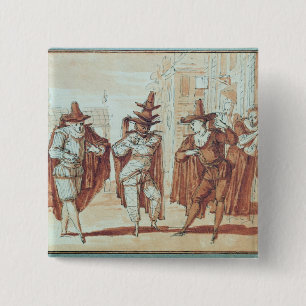 Bóton Quadrado 5.08cm Cena teatral