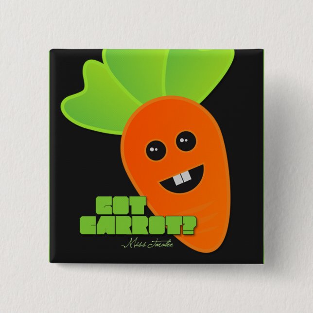Bóton Quadrado 5.08cm Cenoura obtida? (Frente)