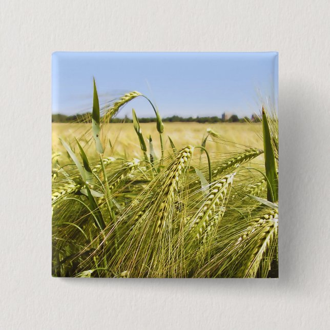 Bóton Quadrado 5.08cm Centeio (Frente)