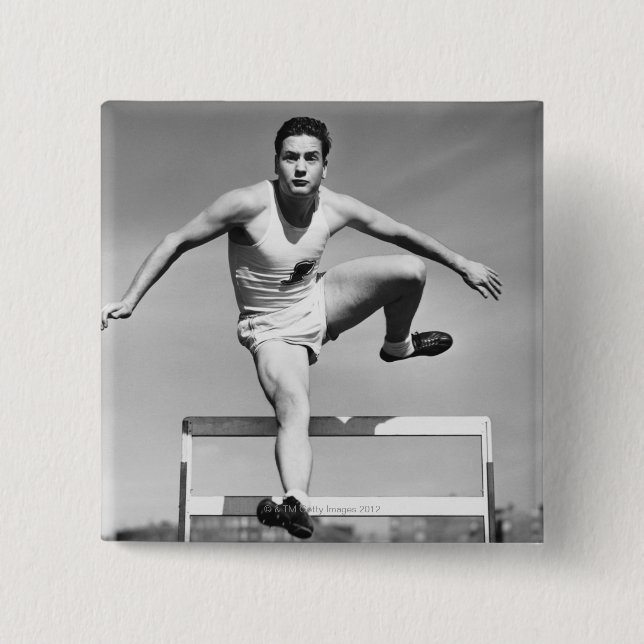 Bóton Quadrado 5.08cm Cerc do homem (Frente)