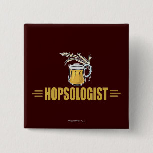 Bóton Quadrado 5.08cm Cerveja Engraçada