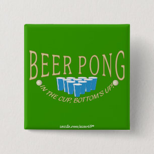 Bóton Quadrado 5.08cm Cerveja Pong