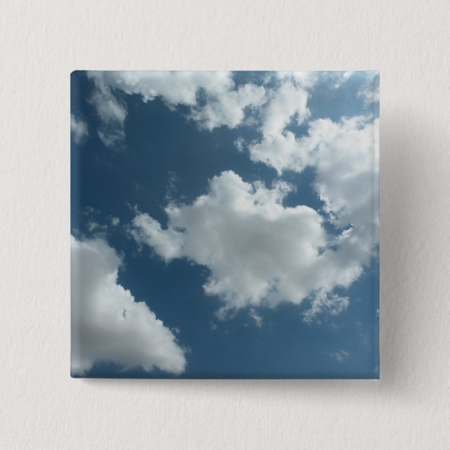 Bóton Quadrado 5.08cm Céu (Frente)