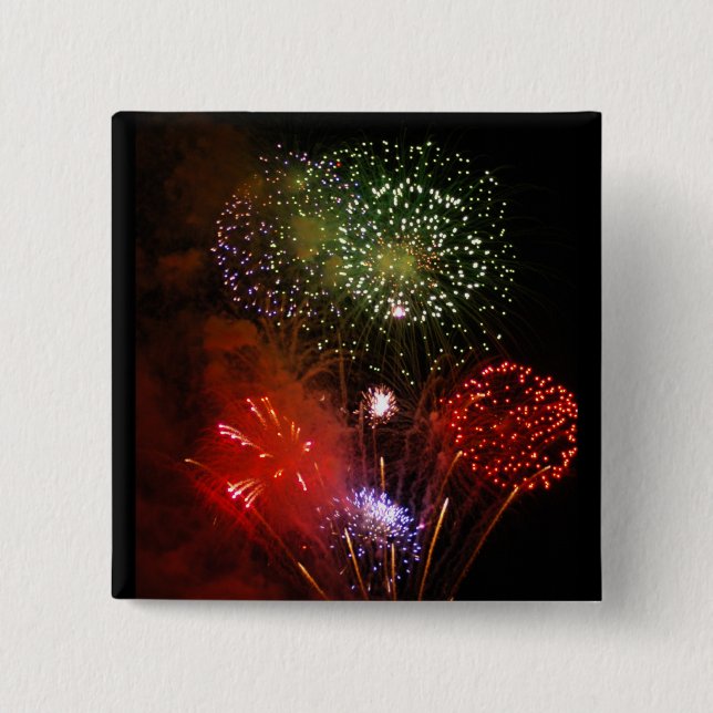 Bóton Quadrado 5.08cm céu do pó (Frente)