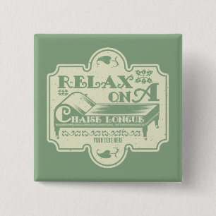 Bóton Quadrado 5.08cm Chaise Longue