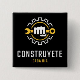 Bóton Quadrado 5.08cm Chapa elegante 