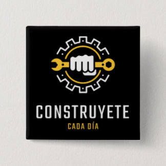 Bóton Quadrado 5.08cm Chapa elegante 