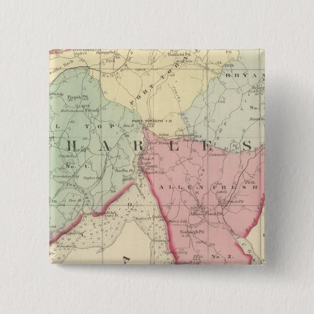 Bóton Quadrado 5.08cm Charles (Frente)