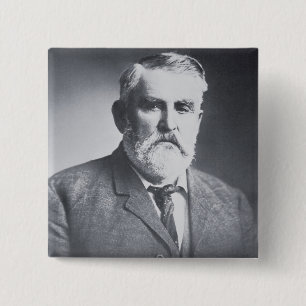 Bóton Quadrado 5.08cm Charles Goodnight (foto de b/w)