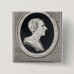 Bóton Quadrado 5.08cm Charles Louis de Secondat, Baron de Montesquieu