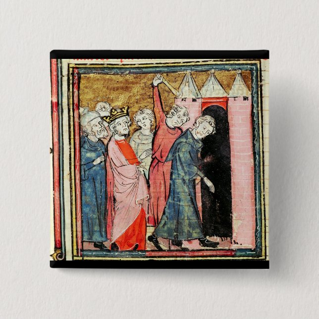 Bóton Quadrado 5.08cm Charles Martel ocupa da punição (Frente)