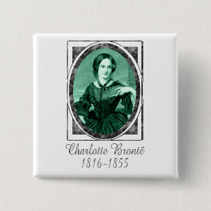 Bóton Quadrado 5.08cm Charlotte Brontë