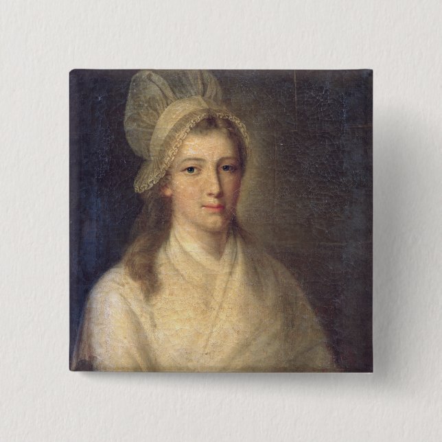 Bóton Quadrado 5.08cm Charlotte Corday (Frente)