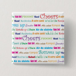 Bóton Quadrado 5.08cm Cheers_Around o mundo