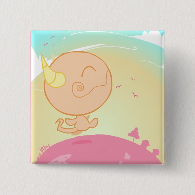 Bóton Quadrado 5.08cm Cheesezilla (Frente)