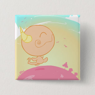 Bóton Quadrado 5.08cm Cheesezilla