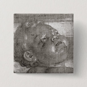 Bóton Quadrado 5.08cm Cherubim que grita, 1521