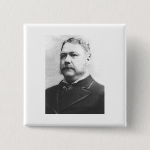 Bóton Quadrado 5.08cm Chester A. Arthur 21