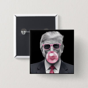 Bóton Quadrado 5.08cm Chiclete Trump Donald Trump 2024 Vote no Trump