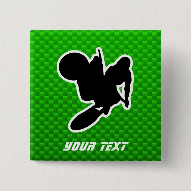 Bóton Quadrado 5.08cm Chicote do motocross (Frente)