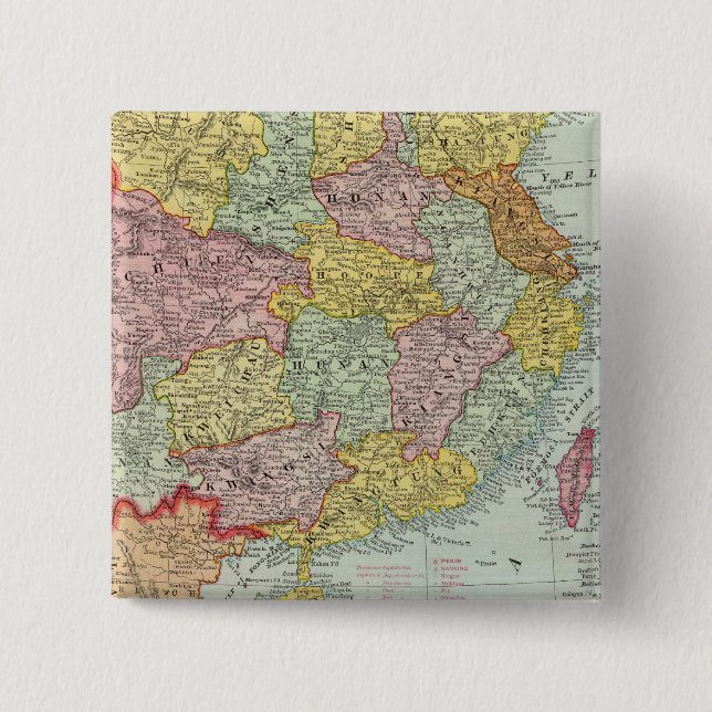 Bóton Quadrado 5.08cm China e Malásia (Frente)