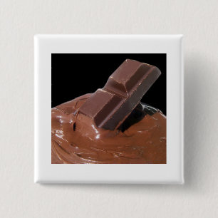 Bóton Quadrado 5.08cm Chocolate