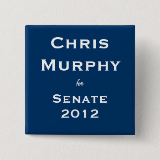 Bóton Quadrado 5.08cm Chris Murphy para o Senado