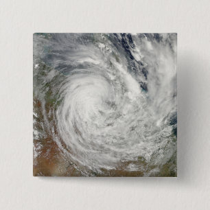 Bóton Quadrado 5.08cm Ciclone tropical Yasi sobre Austrália 2