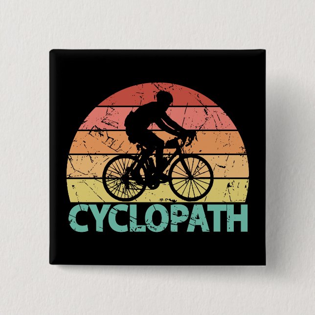 Bóton Quadrado 5.08cm Ciclopath Funny Cycling (Frente)