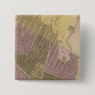 Bóton Quadrado 5.08cm Cidade de Nova Iorque