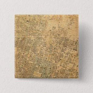 Bóton Quadrado 5.08cm Cidade de Nova Iorque 2